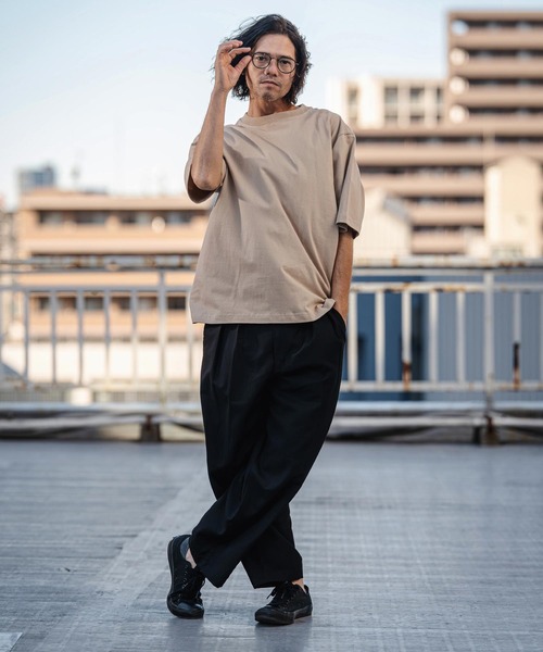 CAMBIO（カンビオ）の「mp14519- TR Two Tuck Pants テーパードパンツ(AI-261-009)（スラックス・メンズ・ブラック/グレー・S/M/L）」の17枚目の写真