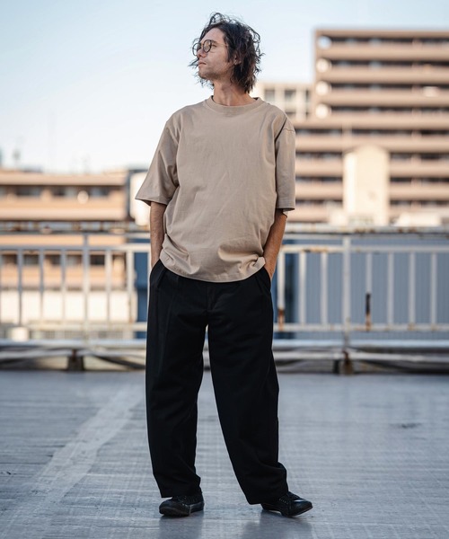 CAMBIO（カンビオ）の「mp14519- TR Two Tuck Pants テーパードパンツ(AI-261-009)（スラックス・メンズ・ブラック/グレー・S/M/L）」の18枚目の写真