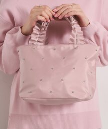 ITS'DEMO（イッツデモ）の「ジルコンフリル手トート（ハンドバッグ）」