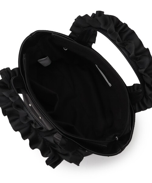 ITS'DEMO（イッツデモ）の「ジルコンフリル手トート（ハンドバッグ・レディース・ブラック/ピンク系/ベージュ・00）」の17枚目の写真