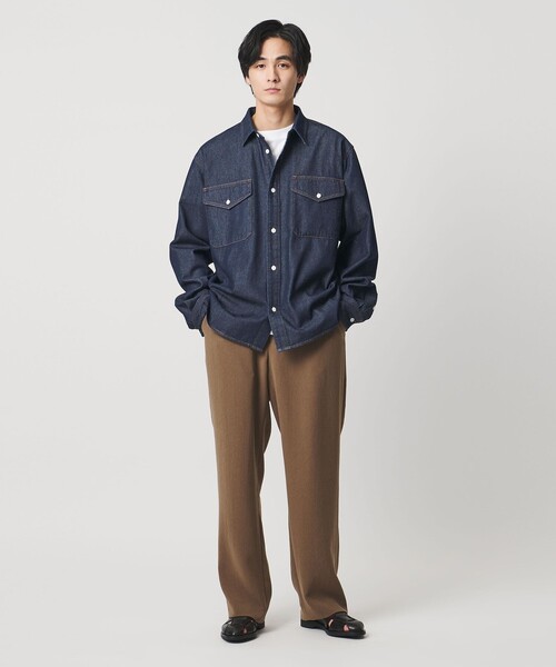 UNITED ARROWS（ユナイテッドアローズ）の「【別注】＜WESCOT＞ ワンウォッシュ デニム シャツ（シャツ/ブラウス・メンズ・ネイビー・L/XL/S/M）」の11枚目の写真