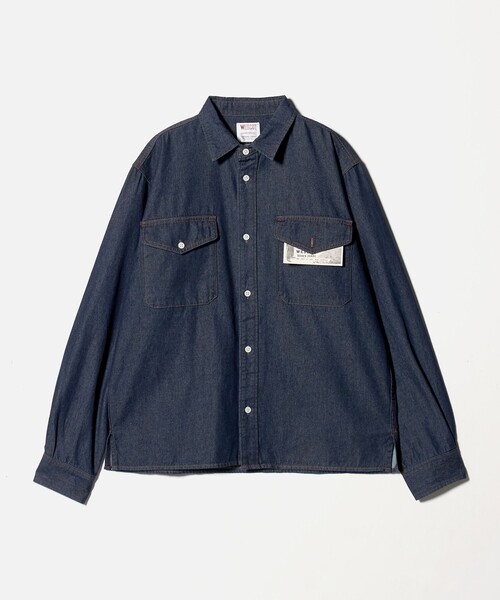 UNITED ARROWS（ユナイテッドアローズ）の「【別注】＜WESCOT＞ ワンウォッシュ デニム シャツ（シャツ/ブラウス・メンズ・ネイビー・L/XL/S/M）」の5枚目の写真