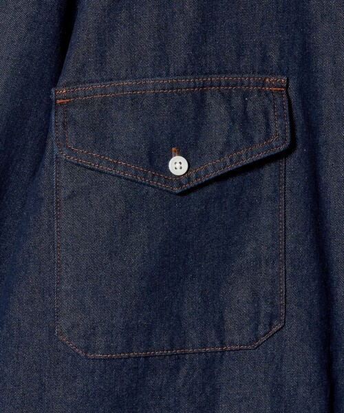 UNITED ARROWS（ユナイテッドアローズ）の「【別注】＜WESCOT＞ ワンウォッシュ デニム シャツ（シャツ/ブラウス・メンズ・ネイビー・L/XL/S/M）」の13枚目の写真