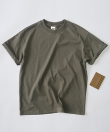 ソフト無地半袖Tシャツ（カーキ）