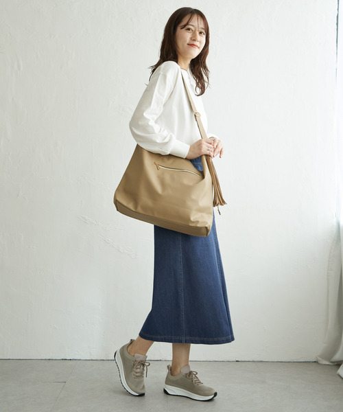 ikka(イッカ)の「GOKU楽タイトスカート(スカート・レディース・ネイビー/ブルー/オフホワイト/ブラック・M/S/L)」の18枚目の写真
