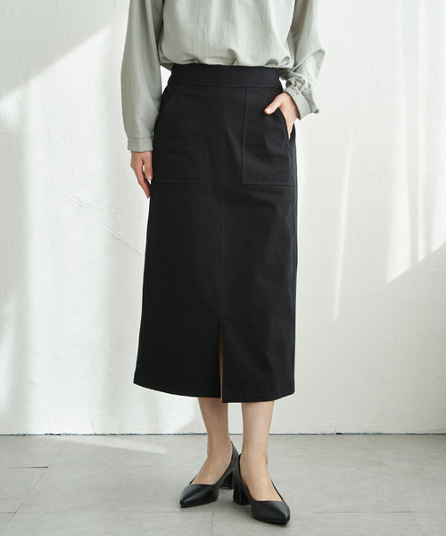 ikka(イッカ)の「GOKU楽タイトスカート(スカート・レディース・ネイビー/ブルー/オフホワイト/ブラック・M/S/L)」の10枚目の写真
