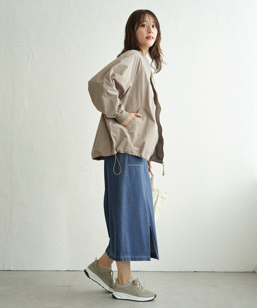 ikka(イッカ)の「GOKU楽タイトスカート(スカート・レディース・ネイビー/ブルー/オフホワイト/ブラック・M/S/L)」の22枚目の写真