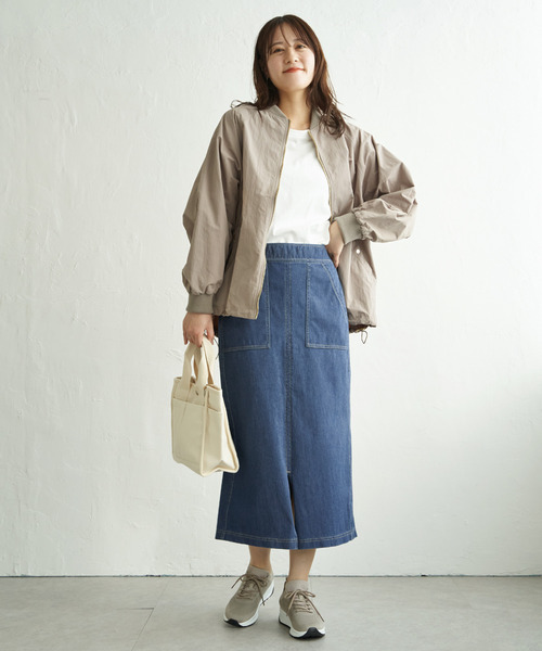 ikka(イッカ)の「GOKU楽タイトスカート(スカート・レディース・ネイビー/ブルー/オフホワイト/ブラック・M/S/L)」の20枚目の写真