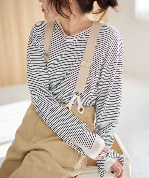 一部店舗+WEB限定》2枚SET レイヤードプルオーバー（Tシャツ