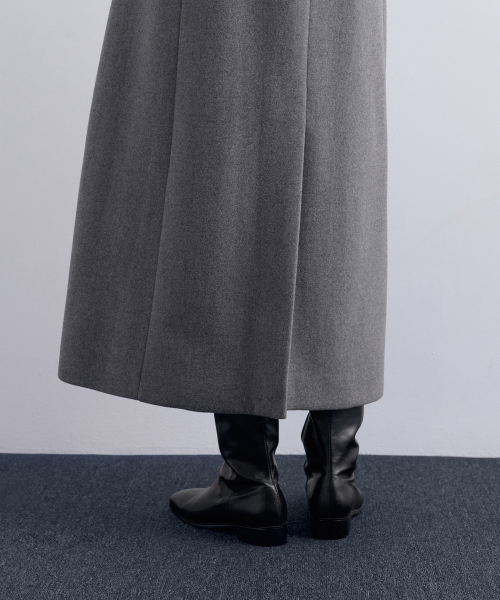 MUSINSA STANDARD WOMAN（ムシンサスタンダードウーマン）の「ウィメンズカシミヤブレンドタイディマキシコート[ミディアムグレー]（チェスターコート・レディース・その他・LARGE/MEDIUM/SMALL/X-SMALL）」の3枚目の写真