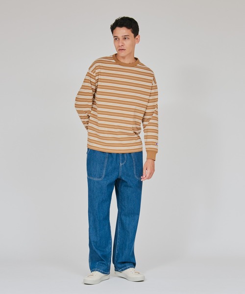 Champion(チャンピオン)の「【Champion/チャンピオン】メンズ メンズカジュアル ロングスリーブTシャツ(Tシャツ/カットソー・メンズ・ベージュ系その他3/ライトブラウン/ネイビー・X-LARGE/LARGE/MEDIUM)」の9枚目の写真
