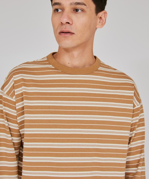 Champion(チャンピオン)の「【Champion/チャンピオン】メンズ メンズカジュアル ロングスリーブTシャツ(Tシャツ/カットソー・メンズ・ベージュ系その他3/ライトブラウン/ネイビー・X-LARGE/LARGE/MEDIUM)」の6枚目の写真