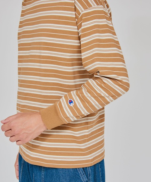 Champion(チャンピオン)の「【Champion/チャンピオン】メンズ メンズカジュアル ロングスリーブTシャツ(Tシャツ/カットソー・メンズ・ベージュ系その他3/ライトブラウン/ネイビー・X-LARGE/LARGE/MEDIUM)」の7枚目の写真