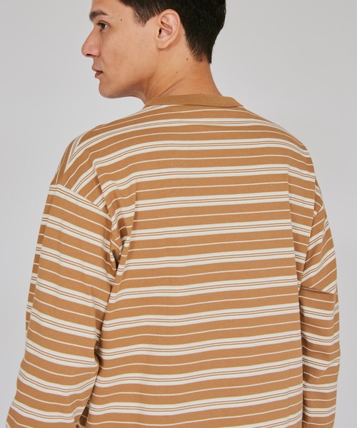 Champion(チャンピオン)の「【Champion/チャンピオン】メンズ メンズカジュアル ロングスリーブTシャツ(Tシャツ/カットソー・メンズ・ベージュ系その他3/ライトブラウン/ネイビー・X-LARGE/LARGE/MEDIUM)」の8枚目の写真