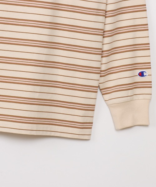 Champion(チャンピオン)の「【Champion/チャンピオン】メンズ メンズカジュアル ロングスリーブTシャツ(Tシャツ/カットソー・メンズ・ベージュ系その他3/ライトブラウン/ネイビー・X-LARGE/LARGE/MEDIUM)」の16枚目の写真