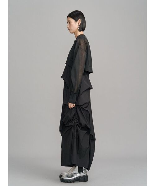 UN3D.(アンスリード)の「2TONE SHEER KT CD / 2トーンシアーニットカーディガン(カーディガン/ボレロ・レディース・ブラック/ライム/ホワイト/シルバー・FREE)」の18枚目の写真