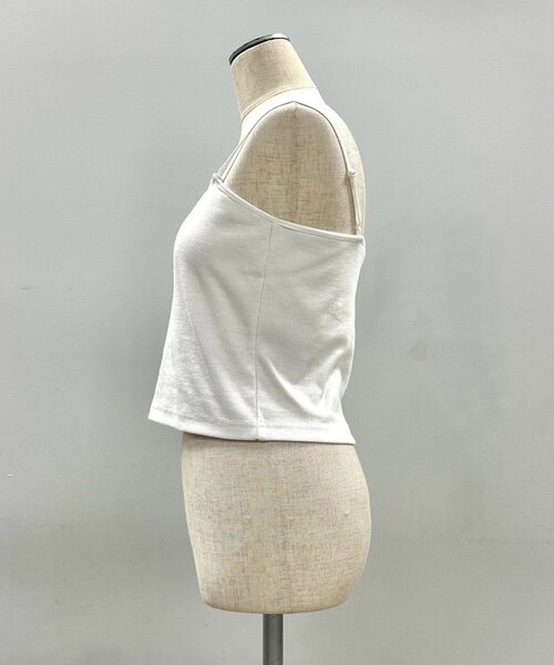 Mavie..7（メヴィセットゥ）の「【Mavie..7】インナーSETデザインボレロトップス（Tシャツ/カットソー・レディース・オフホワイト/ブラック・FREE）」の16枚目の写真