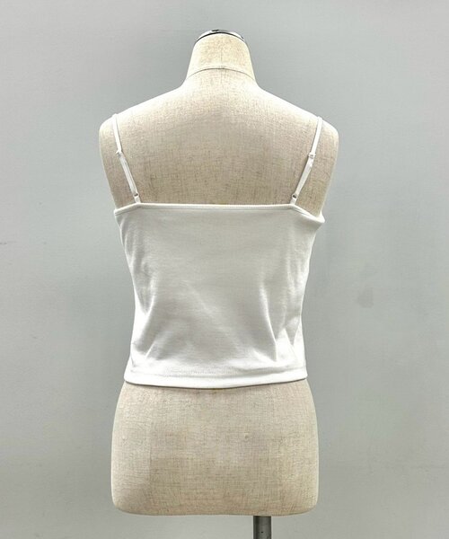 Mavie..7（メヴィセットゥ）の「【Mavie..7】インナーSETデザインボレロトップス（Tシャツ/カットソー・レディース・オフホワイト/ブラック・FREE）」の17枚目の写真