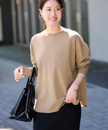 SpickandSpan大人気完売色 新品ミニ裏毛ビックTシャツ グレー Spick & Span（スピックアンドスパン）の「ロゴ裏毛ジップパーカー