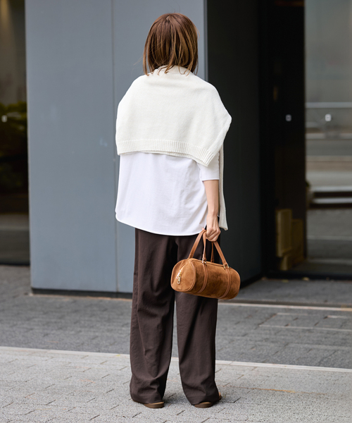 FRAMeWORK（フレームワーク）の「ミニ裏毛ラウンドヘムプルオーバー（Tシャツ/カットソー・レディース・ブラック/ホワイト/ベージュ/イエロー・FREE）」の16枚目の写真