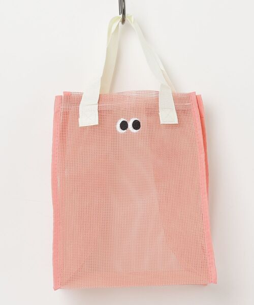 THE MILES(ザ マイルズ)の「"01"コミックアイ トライカラー メッシュ ミニ トートバッグ(刺繍)(トートバッグ・レディース・ダークオレンジ/ブラック/サーモンピンク/モスグリーン・ONE SIZE)」の8枚目の写真