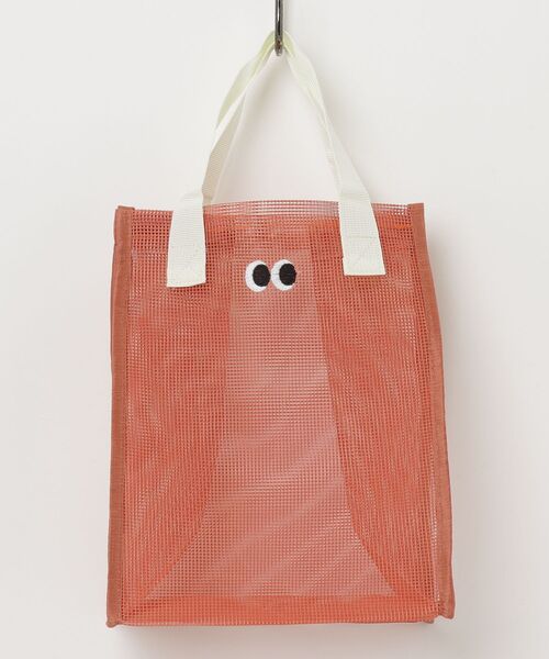 THE MILES(ザ マイルズ)の「"01"コミックアイ トライカラー メッシュ ミニ トートバッグ(刺繍)(トートバッグ・レディース・ダークオレンジ/ブラック/サーモンピンク/モスグリーン・ONE SIZE)」の9枚目の写真