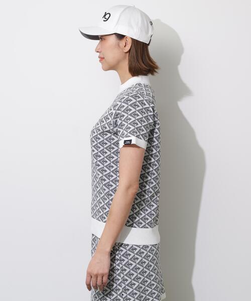 PING(ピン)の「【PING APPAREL】AZモノグラムジャカード半袖ハイネックネックニット <PERFORMANCE> (LADIES)(ニット/セーター・レディース・ブラック/ブルー系その他/ホワイト・LL/L/M/S)」の20枚目の写真