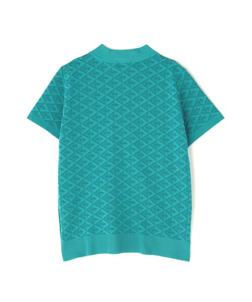 PING(ピン)の「【PING APPAREL】AZモノグラムジャカード半袖ハイネックネックニット <PERFORMANCE> (LADIES)(ニット/セーター・レディース・ブラック/ブルー系その他/ホワイト・LL/L/M/S)」の7枚目の写真
