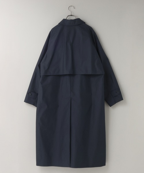 LOWRYS FARM（ローリーズファーム）の「【LFM(U)】ステンカラーヨークコート　638031（ステンカラーコート・メンズ・ネイビー/ベージュ・MEDIUM/LARGE）」の3枚目の写真