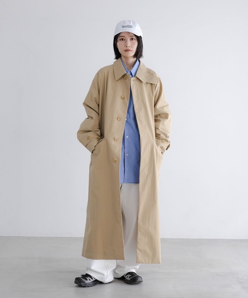 LOWRYS FARM（ローリーズファーム）の「【LFM(U)】ステンカラーヨークコート　638031（ステンカラーコート・メンズ・ネイビー/ベージュ・MEDIUM/LARGE）」の20枚目の写真