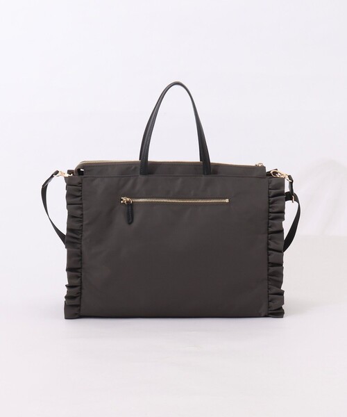 NOLLEY’S（ノーリーズ）の「【nolnol/ノルノル】ナイロンフリルトートバッグ（トートバッグ・レディース・ブラウン/グレー/ブラック・FREE）」の11枚目の写真