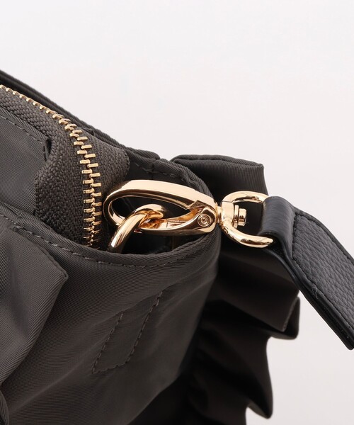 NOLLEY’S（ノーリーズ）の「【nolnol/ノルノル】ナイロンフリルトートバッグ（トートバッグ・レディース・ブラウン/グレー/ブラック・FREE）」の14枚目の写真