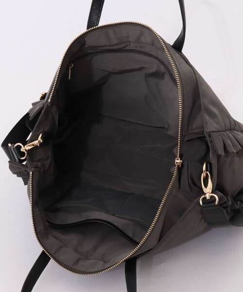 NOLLEY’S（ノーリーズ）の「【nolnol/ノルノル】ナイロンフリルトートバッグ（トートバッグ・レディース・ブラウン/グレー/ブラック・FREE）」の21枚目の写真