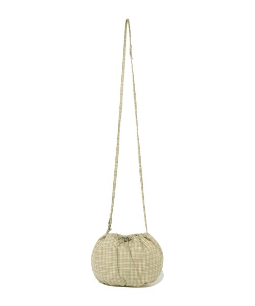COVERNAT WOMAN(カバーナットウーマン)の「クローバーハートチェックミニストリングバッグ Olive(メッセンジャーバッグ・レディース・その他・FREE)」の1枚目の写真