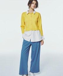 STRAWBERRY-FIELDS（ストロベリーフィールズ）の「アリコットストレッチ_デニムタックパンツ（デニムパンツ）」