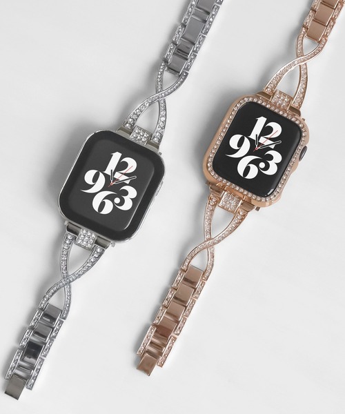 Urban Coral(アーバンコーラル)の「Apple Watch Band / アップルウォッチ ジルコニアクロスデザインバンド / Urban Coral(デジタル腕時計・レディース・シルバー・40mm)」の12枚目の写真