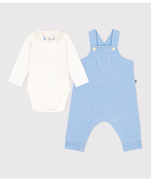 プチバトー PETIT BATEAU ロンパース 3m/60 PETIT BATEAU（プチバトー） ベビー服 ロンパース コンビネゾン