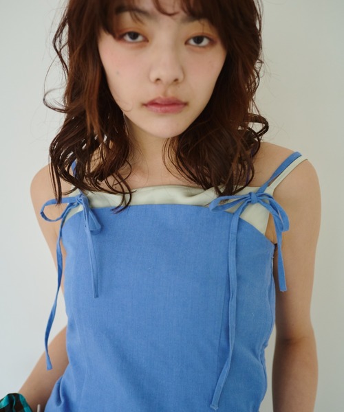 common gull products.（コモンガルプロダクツ）の「春の片耳にワンピース（ワンピース・レディース・サックスブルー/グレー/ライトグレー・SMALL/MEDIUM/LARGE）」の12枚目の写真