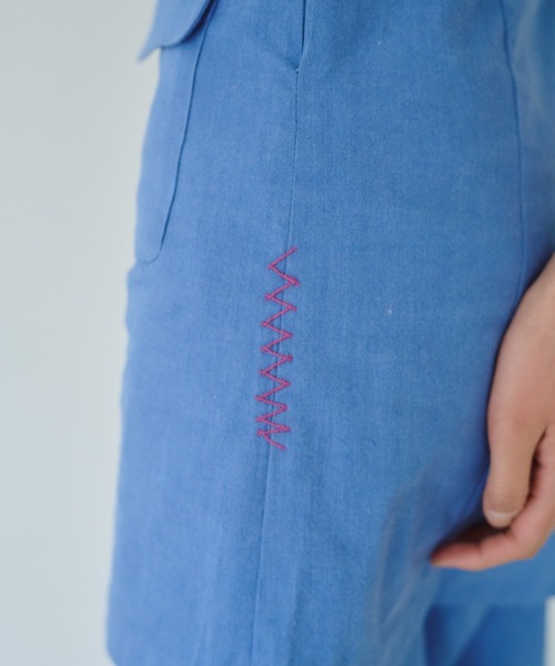 common gull products.（コモンガルプロダクツ）の「春の片耳にワンピース（ワンピース・レディース・サックスブルー/グレー/ライトグレー・SMALL/MEDIUM/LARGE）」の15枚目の写真