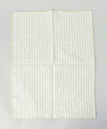 212 KITCHEN STORE（トゥワントゥキッチンストア）の「ブロックストライプ リネンコットン キッチンクロス L 45x60cm LGR ＜212Kオリジナル ＞（エプロン）」