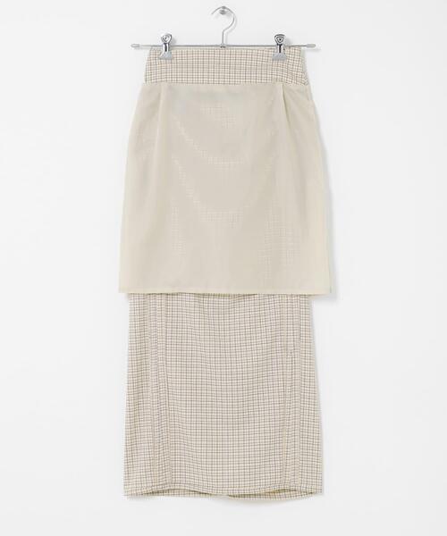 SENSE OF PLACE by URBAN RESEARCH（センスオブプレイスバイアーバンリサーチ）の「シャーリングスカート（スカート・レディース・イエロー系その他/ブラック/ホワイト系その他・MEDIUM/SMALL）」の13枚目の写真