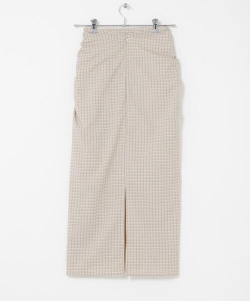 SENSE OF PLACE by URBAN RESEARCH（センスオブプレイスバイアーバンリサーチ）の「シャーリングスカート（スカート・レディース・イエロー系その他/ブラック/ホワイト系その他・MEDIUM/SMALL）」の14枚目の写真