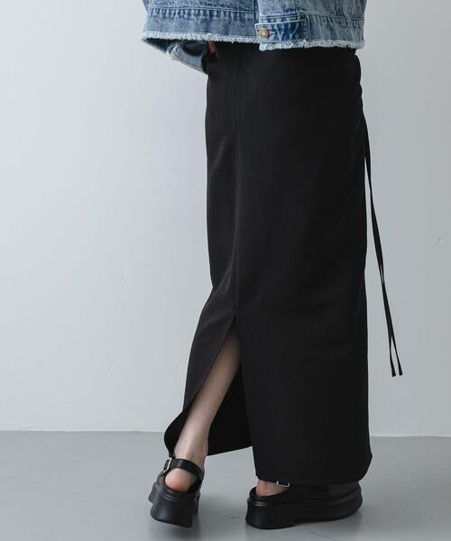 SENSE OF PLACE by URBAN RESEARCH（センスオブプレイスバイアーバンリサーチ）の「シャーリングスカート（スカート・レディース・イエロー系その他/ブラック/ホワイト系その他・MEDIUM/SMALL）」の19枚目の写真