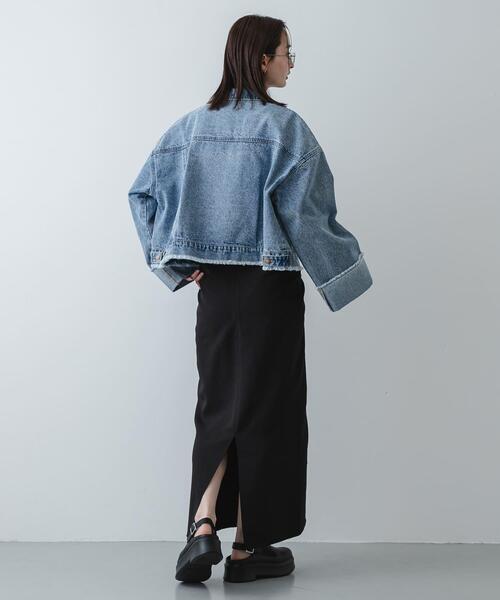 SENSE OF PLACE by URBAN RESEARCH（センスオブプレイスバイアーバンリサーチ）の「シャーリングスカート（スカート・レディース・イエロー系その他/ブラック/ホワイト系その他・MEDIUM/SMALL）」の21枚目の写真