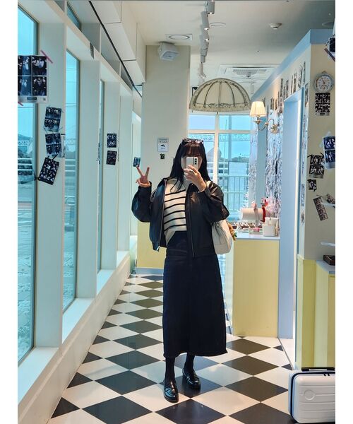 MAC MOC(マックモック)の「クラシック5カラー デイリーペニーローファー 3.5cm(ローファー・レディース・アイボリー/ブラック/ブラウン/クリアブラック・23.5cm/25cm/22.5cm/24cm/24.5cm/23cm)」の8枚目の写真