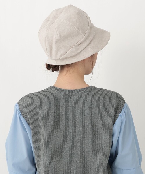 Afternoon Tea（アフタヌーンティー）の「リネンUVハンクハット（ハット・レディース・ブラック/アイボリー/グレー・ONE SIZE）」の19枚目の写真