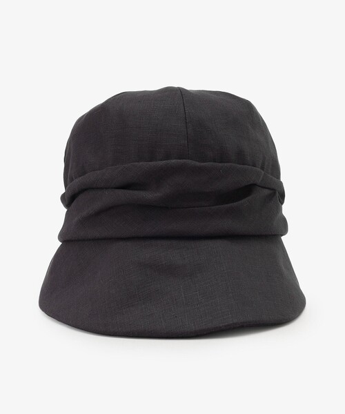 Afternoon Tea（アフタヌーンティー）の「リネンUVハンクハット（ハット・レディース・ブラック/アイボリー/グレー・ONE SIZE）」の4枚目の写真