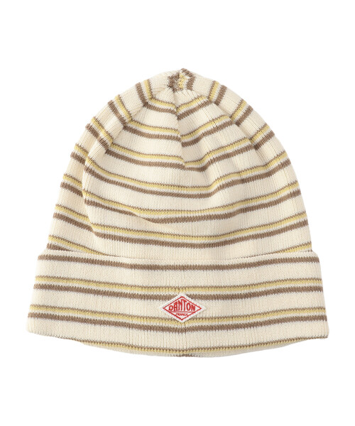 DANTON（ダントン）の「Cotton Knit Beanie（ニットキャップ/ビーニー・レディース・グレー系その他/ブラック系その他/ホワイト系その他5・F）」の2枚目の写真