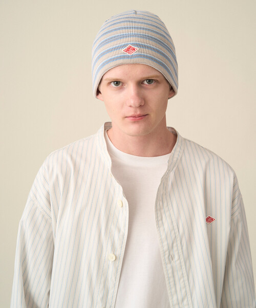 DANTON(ダントン)の「Cotton Knit Beanie(ニットキャップ/ビーニー・レディース・グレー系その他/ブラック系その他/ホワイト系その他5・F)」の1枚目の写真