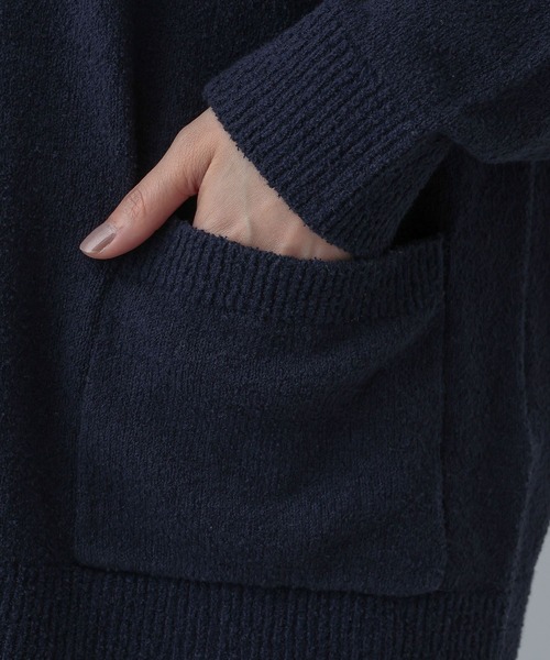 GLOBAL WORK（グローバルワーク）の「MATINEE LINE/ブークレラインＶカーディガン/646673（カーディガン/ボレロ・レディース・ネイビー/ライトベージュ・MEDIUM/LARGE）」の20枚目の写真